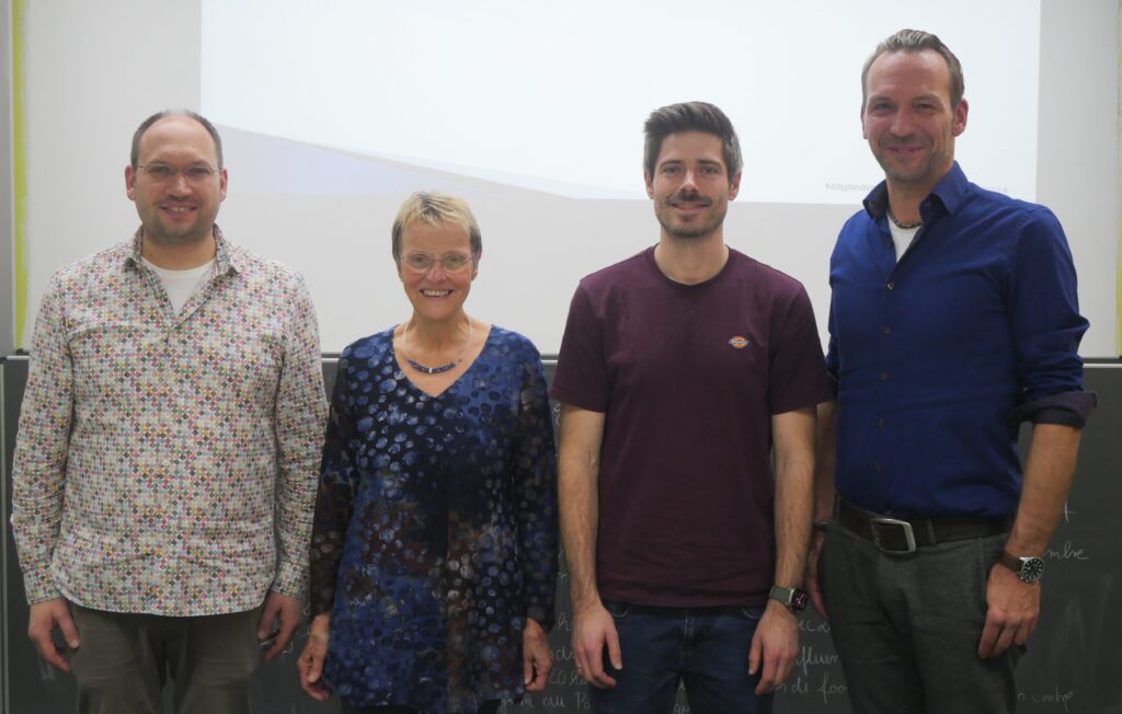 Der Vorstand des Fördervereins der Kaufmännischen Schule Schopfheim: Stefan Stein, Angelika Böhme, Simon Steiert und Daniel Göhl (von links)